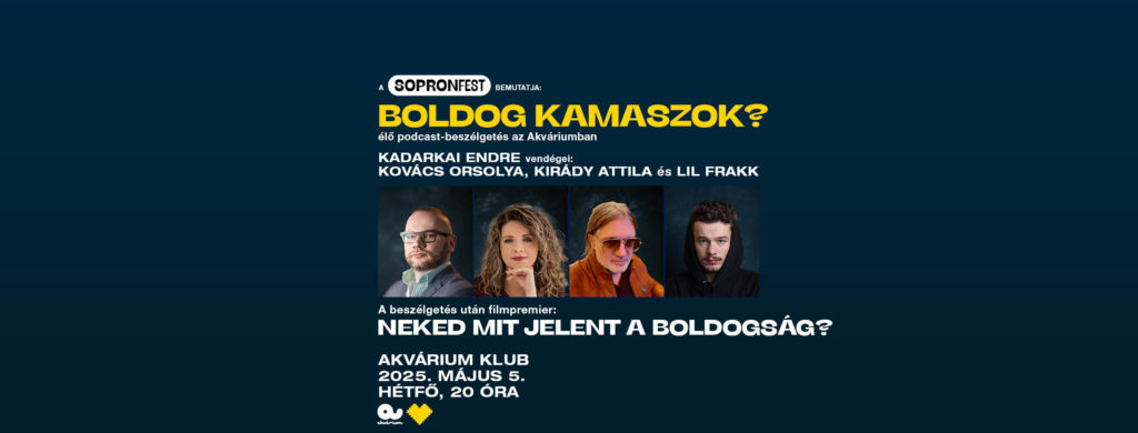 Boldog kamaszok? – élő podcast-felvétel az Akvárium Klubban